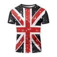 thumbnail image 4 of T-shirt d'Été Imprimé pour Usage Quotidien Léger Décontracté avec Design UK pour Printemps Été, 4 of 5