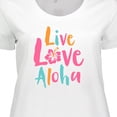 thumbnail image 4 of Inktastic Live Love Aloha Women's Plus Size T-Shirt, 4 of 5