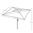 thumbnail image 3 of Atlin Designs Parapluie de Patio Inclinable Carré en Tissu/acier en Vin Rouge/gris Foncé, 3 of 4