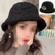 thumbnail image 4 of Sombrero redondo para mujer, sombrero vintage con acento floral, 4 of 5
