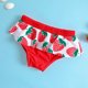 thumbnail image 4 of Traje de baño para bebé, traje de baño para niñas pequeñas, traje de baño para niñas con un solo hombro + traje de baño con parte inferior de cintura alta (2 piezas), 4 of 6