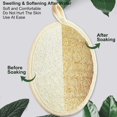 thumbnail image 4 of 3Pcs Loofah Sponge Exfoliating Body Scrubber - Natural Bath Sponge Body Scrubbers for Use in Shower Exfoliator for Women Men SPA Shower,Body Loofah Back Scrubber for Washing, 4 of 7