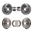 thumbnail image 1 of Transit Auto Front Rear Disc Brake Rotors Semi-Metallic Pads and Drum Kit for Car Volkswagen Jetta Beetle with 312mm Diameter Rotor K8F-103279, 1 of 11