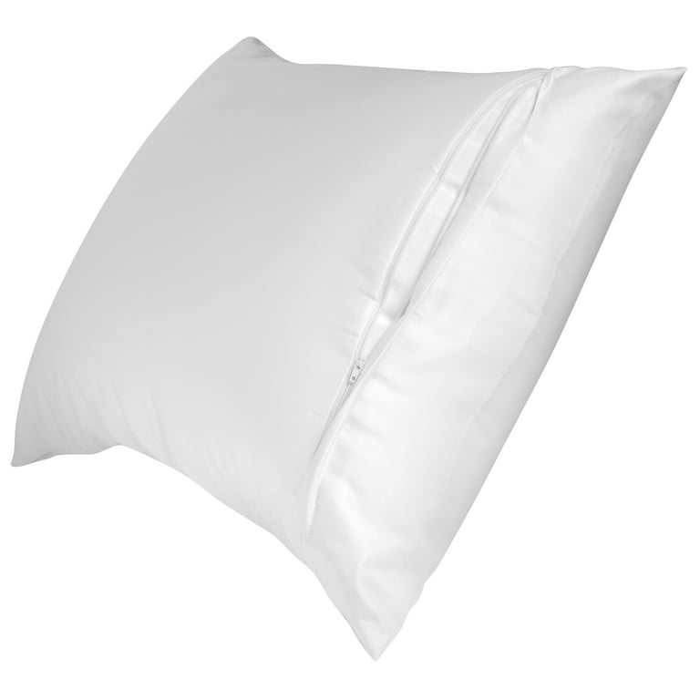 Satin zippered pillow protector cheap