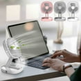 thumbnail image 5 of White Portable Circulation Fan Usb Powered Oscillating Head 4 Speed Settings Desktop Cooling Equipment #059J5, 5 of 5