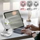 thumbnail image 1 of Ventilador USB de sobremesa de alta potencia con batería de 2000mAh • 4 velocidades y 10 horas de funcionamiento • Diseño plegable portátil • Funcionamiento silencioso de 30dB • Función de, 1 of 4