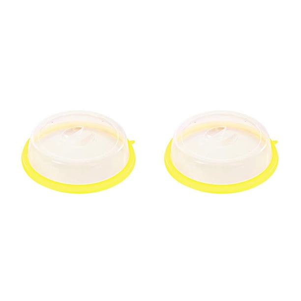 Bewildely 1 Uds. Cubierta de placa de plástico para microondas tapa transparente resistente a salpicaduras de vapor profesional para alimentos en Type3 NO3 Bewildely CBP165357