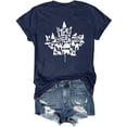 thumbnail image 5 of Gpoecd T-Shirts à Col Rond pour Femmes Femmes Mode Imprimé Décontracté Manches à Pois Haut à Col Rond Hauts d'Été pour Femmes Bleu Foncé,TG, 5 of 5