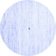 thumbnail image 1 of Ahgly Company Indoor Round Solid Blue Modern Area Rugs, 8' Round, 1 of 4