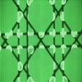 thumbnail image 1 of Ahgly Company Machine Washable Indoor Square Transitional Neon Green Area Rugs, 4' Square, 1 of 7