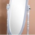 thumbnail image 6 of ZXNYH Moniya White Wood Vanity Table and Stool Set Medium, 6 of 7