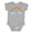 AC-Heather Grey, variant on Rainbow Boys or Girls Baby Bodysuit
