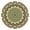 Tribal, variant on Tablecloth Geometric Mandala Design Waterproof Elastic Round Cover with Back for Spiritual and Healing Use