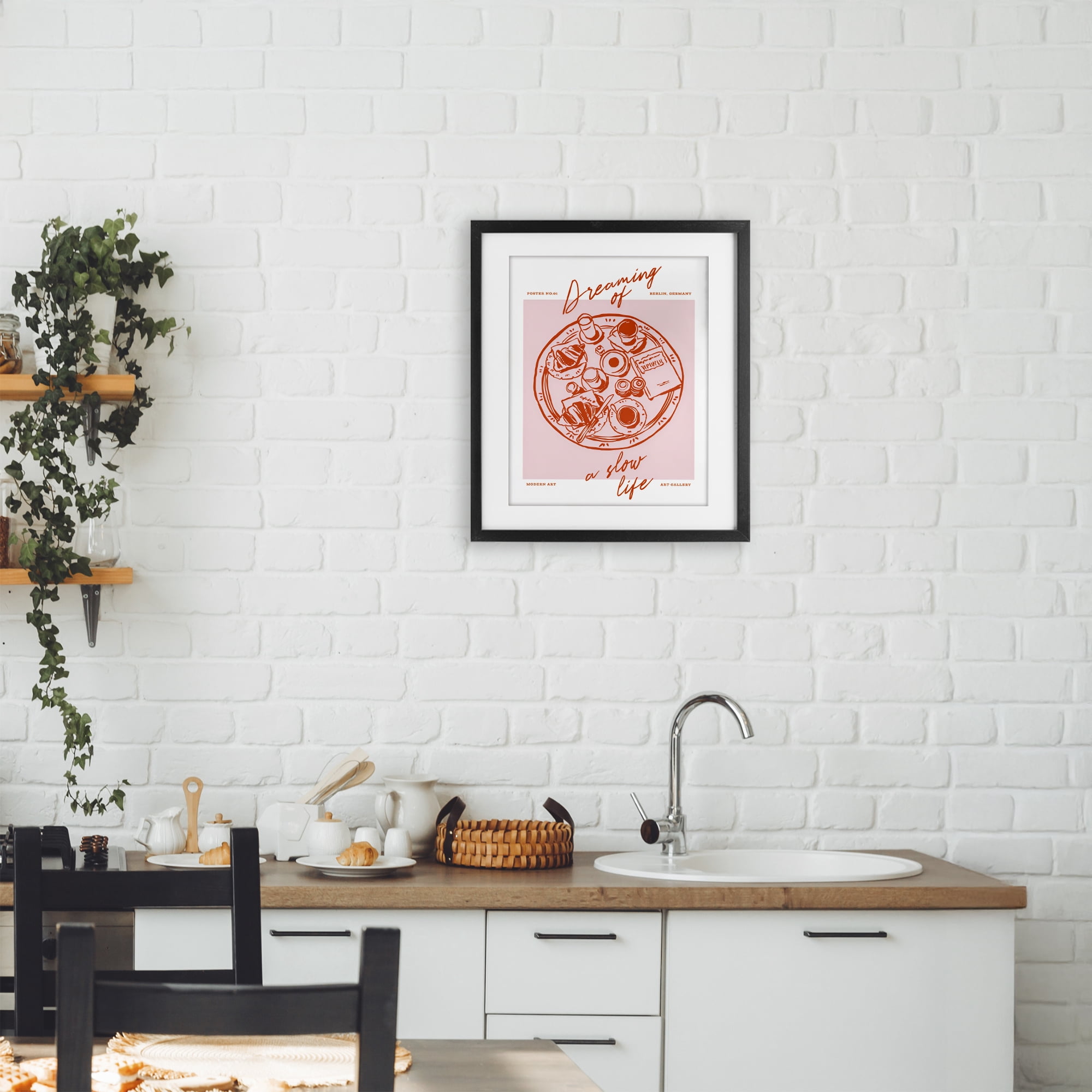 Stupell Industries Dreaming Of A Slow Life Black Framed Print Under Glass, design by The Prints Vibe