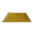 thumbnail image 2 of Ahgly Company Machine Washable Indoor Rectangle Oriental Yellow Industrial Area Rugs, 7' x 10', 2 of 4