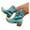 Blue, variant on Womens Cowboy Boots Pointed Toe Western Short Cowgirl Boots For Women Block Mid Heels Wide Calf Ankle Booties