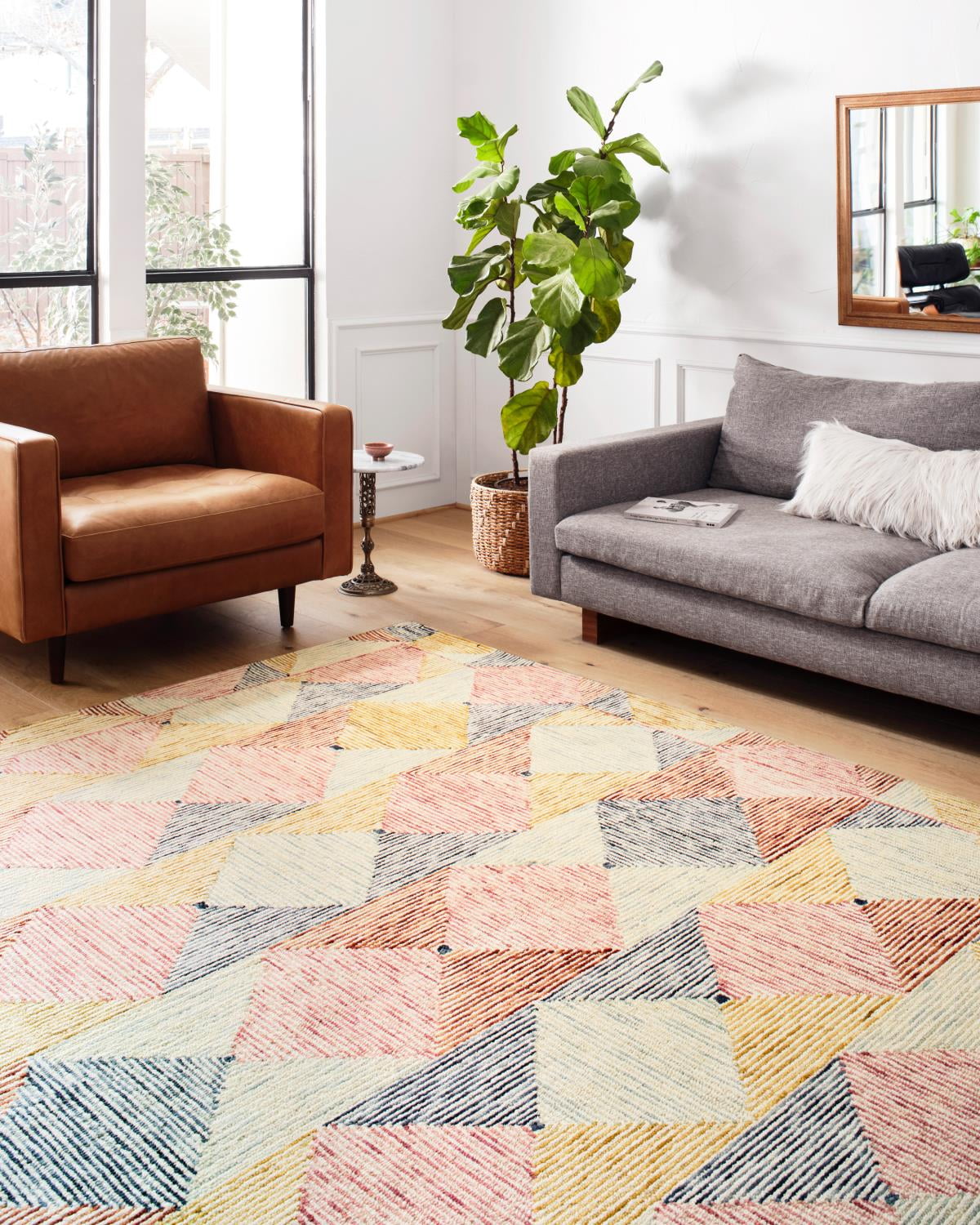 Loloi Spectrum Geometric Ivory / Multi Area Rug