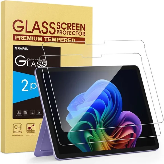 2-Pack Screen Protector for Surface Pro 12 inch 2025, 9H Tempered Glass for Microsoft Surface Pro 12-inch, Anti Scratches/Support Surface Pen, Not for Surface Pro 13 Inch