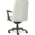 thumbnail image 5 of Scranton & Co Modern Faux Leather & Wood Executive Office Chair in White, 5 of 13