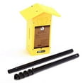 thumbnail image 2 of Birds Choice SNPMBFH Pole Mount Poly-Lumber Butterfly House with Engraved Butterfly Silhouette, 12.25", Yellow, 2 of 5
