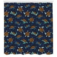 thumbnail image 3 of Ambesonne Under the Sea Shower Curtain, Cartoon Ocean Life, 69"Wx84"L, Multicolor, 3 of 3