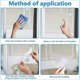 thumbnail image 4 of Bird Anti-Collision Window Stickers White Removable Electrostatic Glass Decorative Stickers Warning, 4 of 5