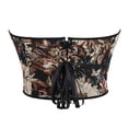thumbnail image 6 of HOMBOM Crop Tank Tops for Women Spring Floral Shapewear Strapless Brown Loose Fit Going Out Womens Bustier Corset Top Seamless, 6 of 9