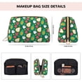 thumbnail image 2 of Cute Avocado Watermelon Flower Makeup Bag, Large Capacity Travel Cosmetic Bag for Women Girls- Travel Toiletry Bag Leather Portable Waterproof Makeup Case Organizer with Handle, 2 of 4