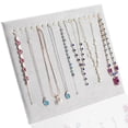 thumbnail image 6 of 17 Hooks Necklace Display Rack, Bracelets Chains Display Storage Rack For Chains grey velvet, 6 of 8