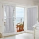 thumbnail image 5 of Cortinas para puerta francesa, con aislamiento térmico, con bolsillo para barra, opacas, para sala de estar, patio, puerta de vidrio, ventana, 1 panel, 25 x 40 pulgadas, color blanco, 5 of 8