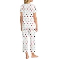 thumbnail image 5 of UVN Womens Pajama Sets Short Sleeve Button Down Tops and Capri Pants 2 Piece Outfit Soft Pjs Sleepwear Loungewear with Pockets, 5 of 9