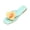 Green, variant on 3D Orchid Flower Thong Slides, Summer Vacation Walking Slippers, Y2k Sandals, Women's Flower Flat Sandals Cute Square Toe Flip Flops Thong Dressy Vacation Summer 2026 Slides Shoes, Pink 5.5
