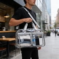 thumbnail image 6 of WSZZL Transparent PVC Travel Bag, Large Capacity Fitness Storage Bag, Waterproof Gym Duffel with Spacious Compartments, Ideal for Stadiums, Concerts, Events, Versatile for Daily Use, 6 of 6