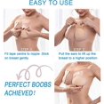 thumbnail image 2 of Strapless Sticky Bra Invisible Rabbit Nippless Covers Sticky Boobs Silicone Adhesive Bra Beige, 2 of 6