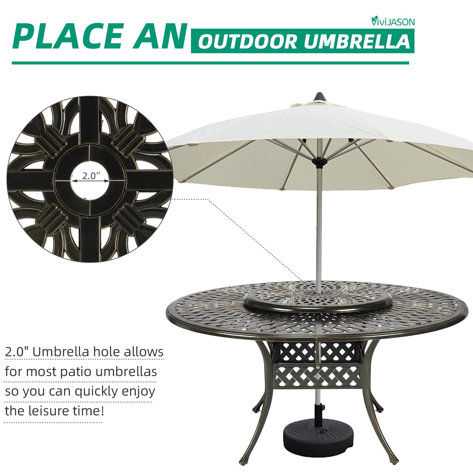 lowes lazy susan for umbrella patio table Amazon.com : Tortuga Outdoor Silver Glass Outdoor with Hole : Patio, Lawn & Garden It has a durable matte finish Royal Teak Collection Teak Lazy