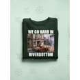 thumbnail image 3 of Retro Frogtown Record Store Christmas Graphic Men's Sweatshirt, 3 of 3