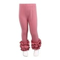 thumbnail image 2 of FhsagQ Pants Baby Girl Pants 18-24 Months Toddler Baby Girls Leggings Ribbed Lace Trim Footless Ruffle Tight Stocking Bottom Pants Baby Girl Pants 6-9 Months Set 12-18 Months, 2 of 3