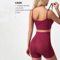 thumbnail image 4 of ZIXKCGDSE Womens Workout Sets Adjustable Ribbed Tank Tops Seamless High Waist Gym Shorts Size XL, 4 of 4
