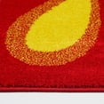 thumbnail image 3 of Ladole Rugs Turkish Floral Pattern Soft Stylish Machine Made Kids Area Rug Carpet in Red and Cream, 5x8 (5'3" x 7'6", 160cm x 230cm), 3 of 6