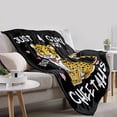 thumbnail image 5 of Cheetah Blanket Kids Flannel Blankets Just Girl Who Loves Cheetah Throw Soft Leopard Print Cozy Lightweight Decorative Quilts for Bed Sofa Couch Decoration Gift 40"x30" Extra Small for Pets, 5 of 6