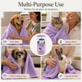 thumbnail image 4 of Dan River Dog Towel pack of 1 Soft Absorbent and Fast Drying Cotton Pet Towel - Crocus Petal, 20x40 in, 4 of 10