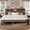 Gray, variant on King-Size Wooden Bed, Double-Layer Headboard with Storage, LED Lighting, Built-in Charging Station, Under-Bed Storage, Silent Operation, No Box Spring Required ,Gray