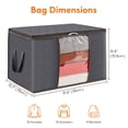 thumbnail image 2 of Bolsa de almacenamiento de ropa Lifewit, 6 paquetes de 60 L de capacidad, 2 of 6