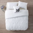 thumbnail image 4 of VCNY Home London Pintuck 4 Piece Comforter Set, Queen, White, 4 of 5