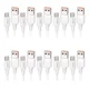 thumbnail image 1 of Cable Tipo C USB (10 Piezas) Carga Rápida Datos 2.4a U-Volt Color Blanco, 1 of 8