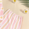 thumbnail image 5 of mgoYE Baby Girl Clothes 12-18 Months Toddler Baby Girl Outfits Floral Sleeveless Tank Top Cross Back Bell Bottom Pants Summer Clothes Set(Pink,2-3 Years), 5 of 6