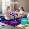 thumbnail image 4 of ODIKA 5'x7' Machine Washable Non-Slip Area Rug, Celestial Roaring Showcase High Traffic Rug, Blue, 436559, 4 of 7