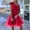 Red, variant on ZZwxWA One Shoulder Satin Prom Dresses for Women Formal Gowns and Evening Dresses with Pocket 2025 Tulle Overlay Skater Dress