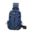 thumbnail image 2 of yuksok Men Chest Bag Casual Waterproof Crossbody Bag for Climbing Traveling Walking Blue, 2 of 9