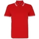 thumbnail image 1 of Asquith & Fox - Polo de manga corta ajuste clasico Modelo Tipped hombre caballero (Rojo/Blanco), 1 of 3